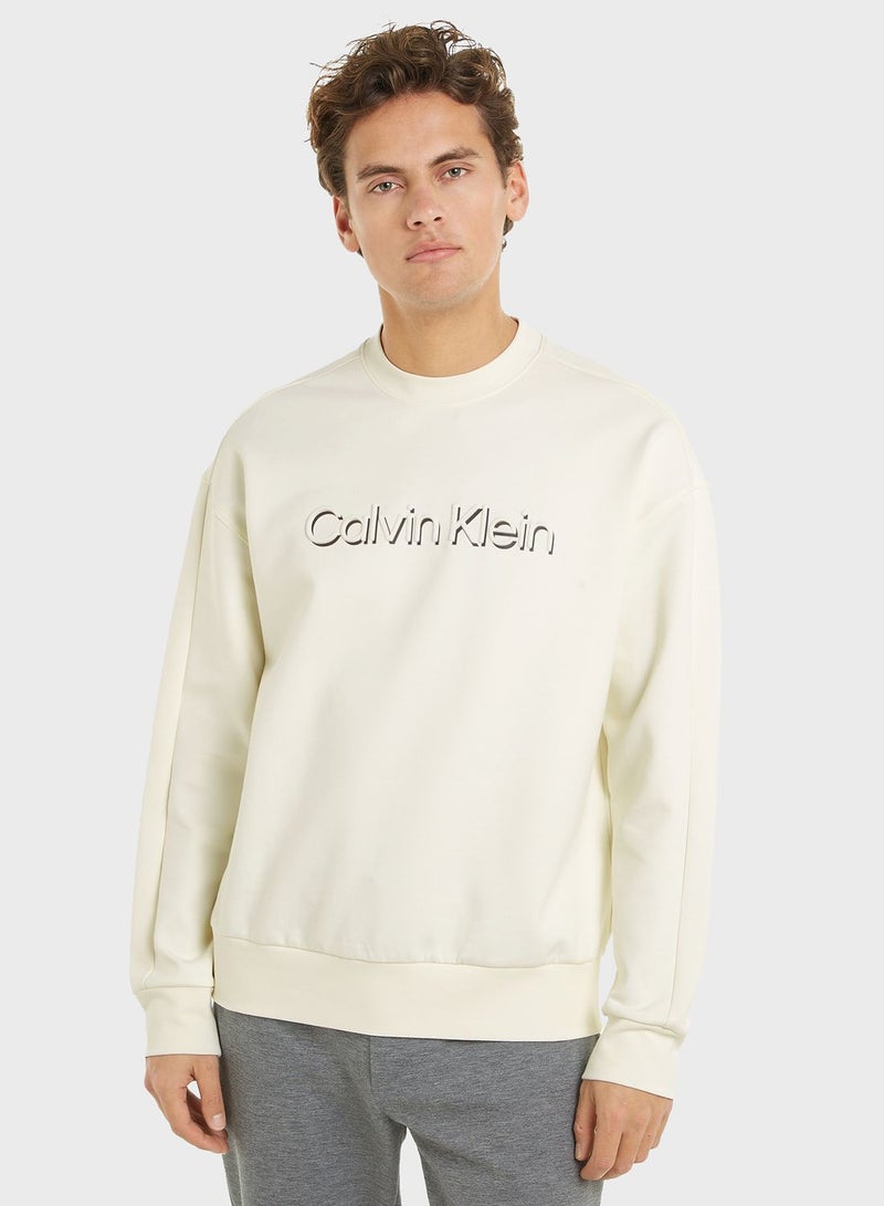CALVIN KLEIN Shadow Embossed Logo Sweatshirt - Image 1