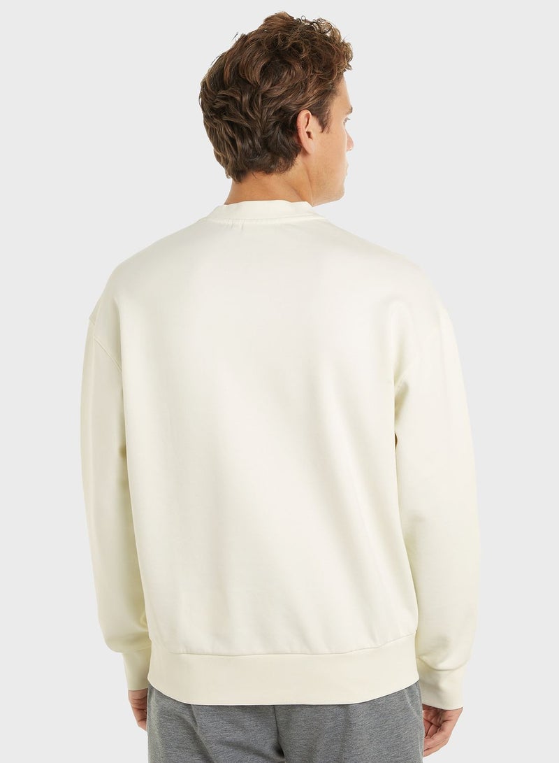 CALVIN KLEIN Shadow Embossed Logo Sweatshirt - Image 2