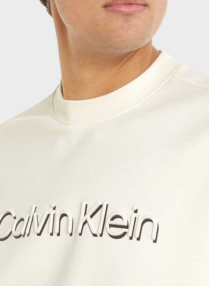 CALVIN KLEIN Shadow Embossed Logo Sweatshirt - Image 3