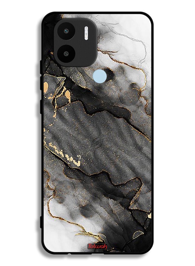 Tolwak Xiaomi Redmi A1 Plus Protective Case Cover Glitter Marble - Image 2