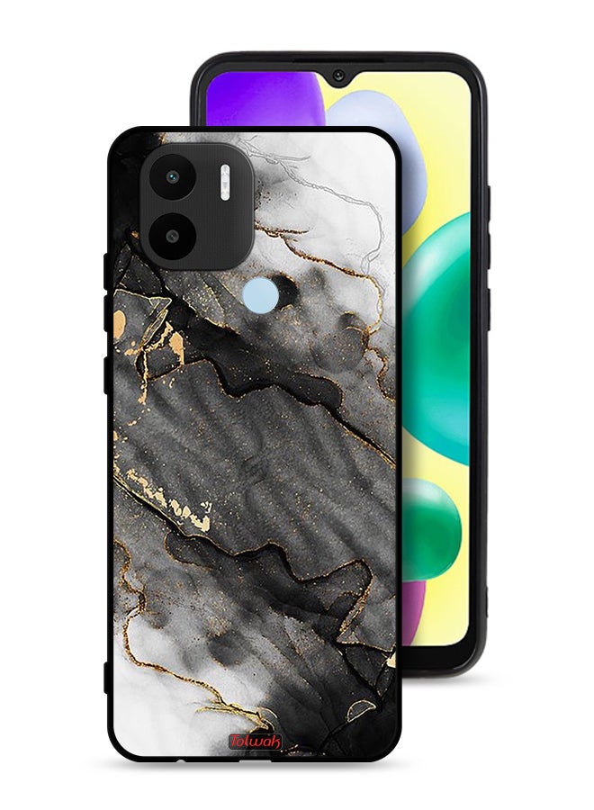 Tolwak Xiaomi Redmi A1 Plus Protective Case Cover Glitter Marble - Image 1