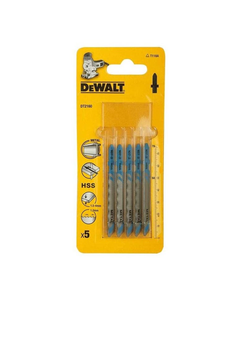 DEWALT Dewalt DT2160 Jigsaw Blades for Metal - 5pcs  - Image 3