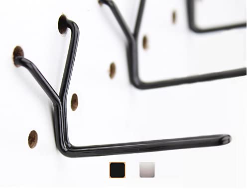Right Arrange Steel Pegboard Hooks 50-Pack 2" L Hook, Black - Will Not Fall Out, Fits Any Peg Board - Organize Tools, Accessories, Workbench, Garage Storage, Kitchen, Crafts, Jewelry, Retail - Image 1
