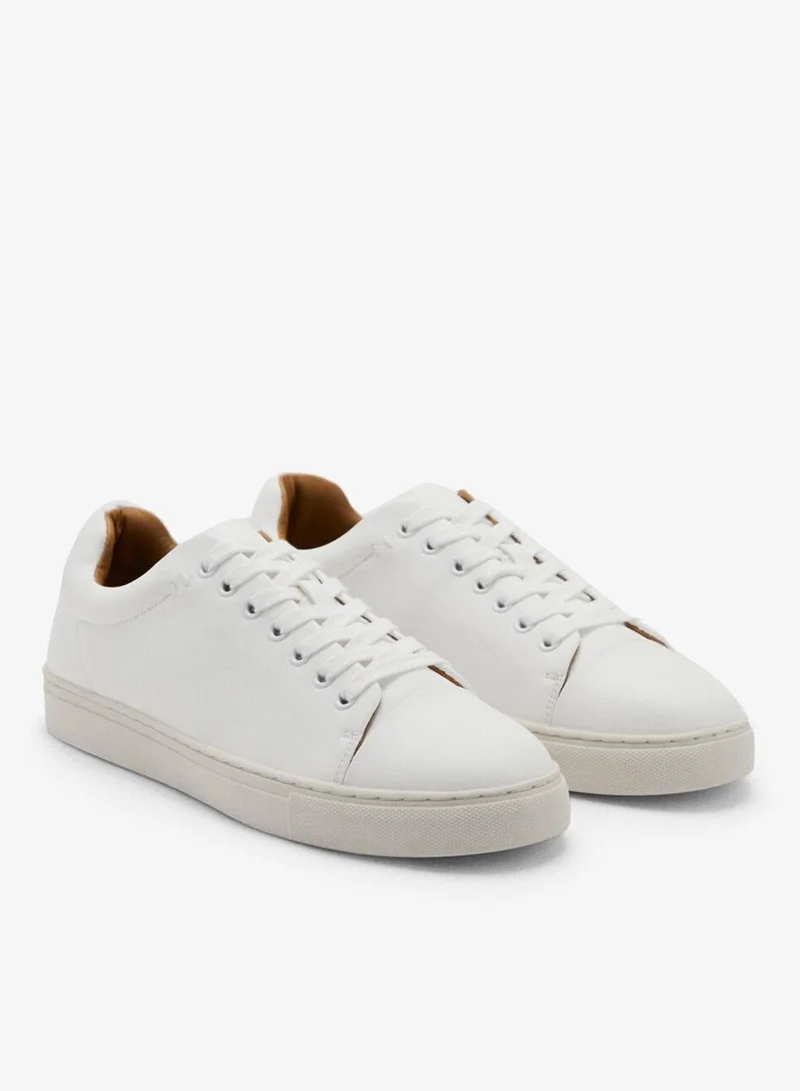Mango Man Lace-Up Panel Sneakers