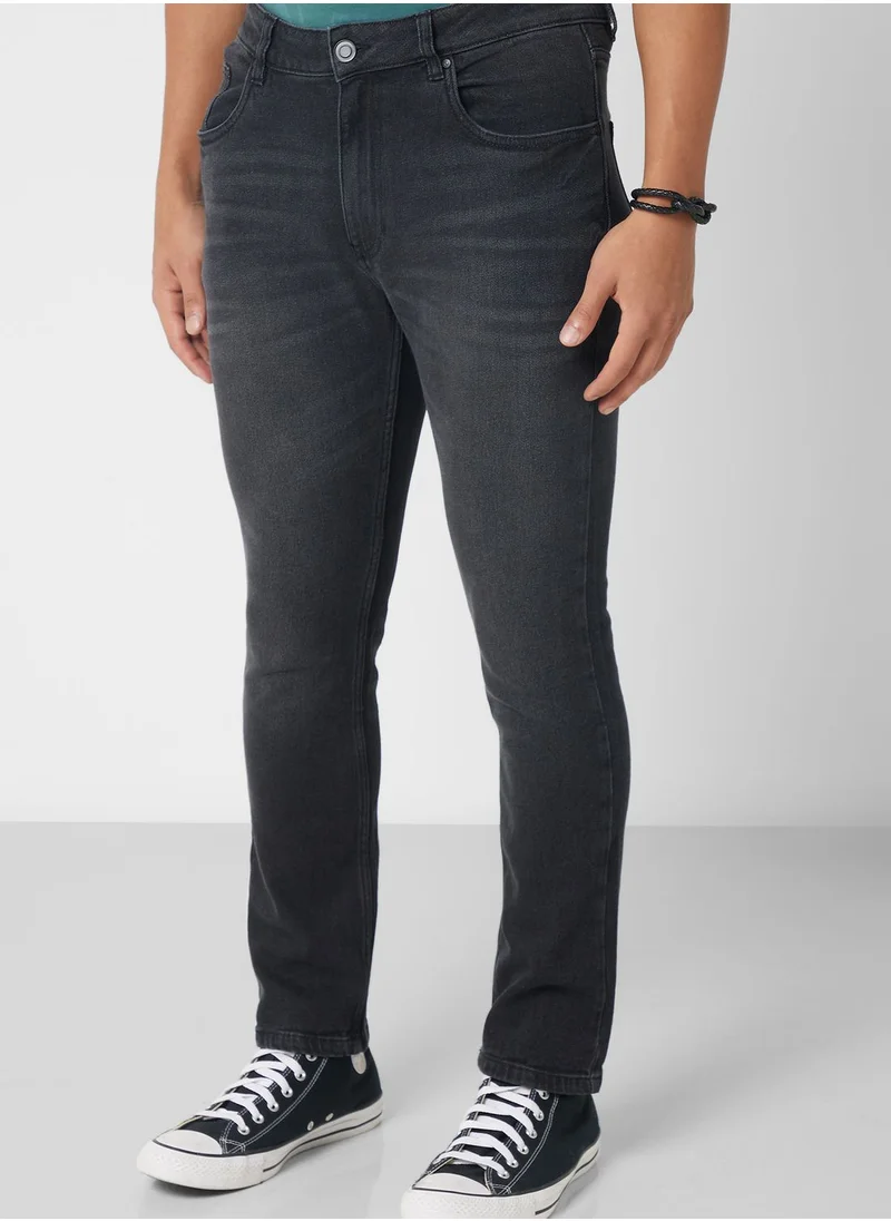 Seventy Five Slim Fit Washed Jeans