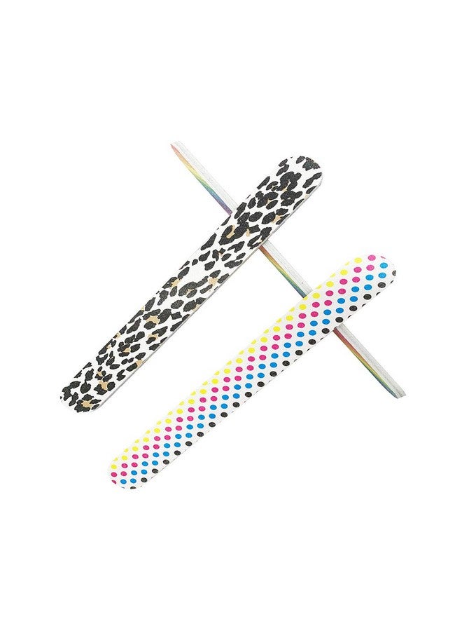 HeeYaa Nail File 10 Pcs Professional Double Sided 100/180 Grit Nail Files Emery Board Colorful Manicure Pedicure Tool And Nail Buffering Files - Image 4