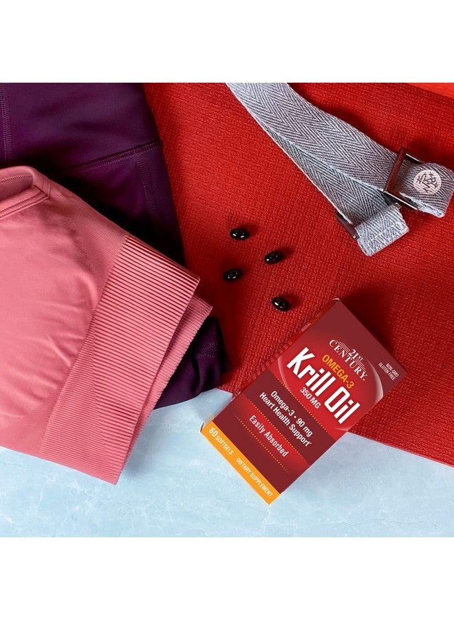 21st Century Krill Oil, 350 mg, 60 Softgels - Image 5