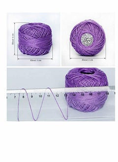 Excefore DELFINO, 15 Colors Crochet Thread with 1.0mm Small Size Crochet Hooks, Including 30pcs Sewing Needles, Threads Cross Stitch Spool Wire Sewing Supplies  - Image 3