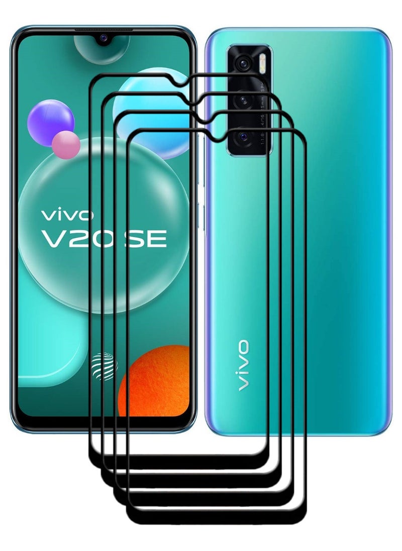 ACLIX 4 Pieces Antistatic ESD Dustproof Premium Quality High Definition Tempered Glass Screen Protector Designed For vivo V20 SE - Image 1