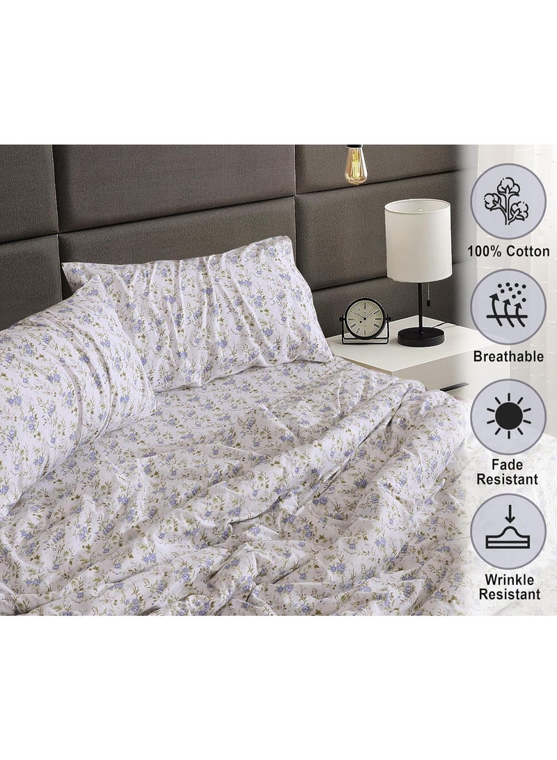 RUVANTI Flannel Sheets Full Size - 100% Cotton Double Brushed Bed Sheets Set, Deep Pockets 16 Inches, All Seasons Breathable & Extra Soft Full Sheets, Warm & Cozy, 4 Piece, Sand Rose - Image 4