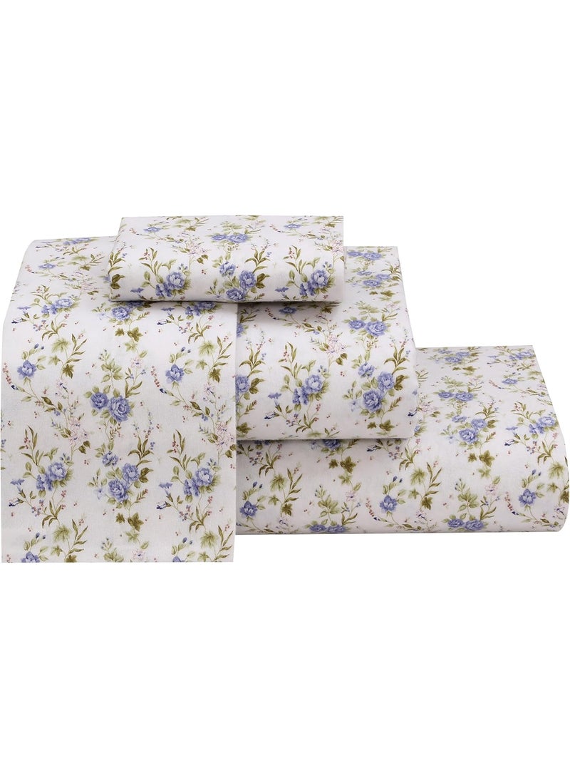 RUVANTI Flannel Sheets Full Size - 100% Cotton Double Brushed Bed Sheets Set, Deep Pockets 16 Inches, All Seasons Breathable & Extra Soft Full Sheets, Warm & Cozy, 4 Piece, Sand Rose - Image 2