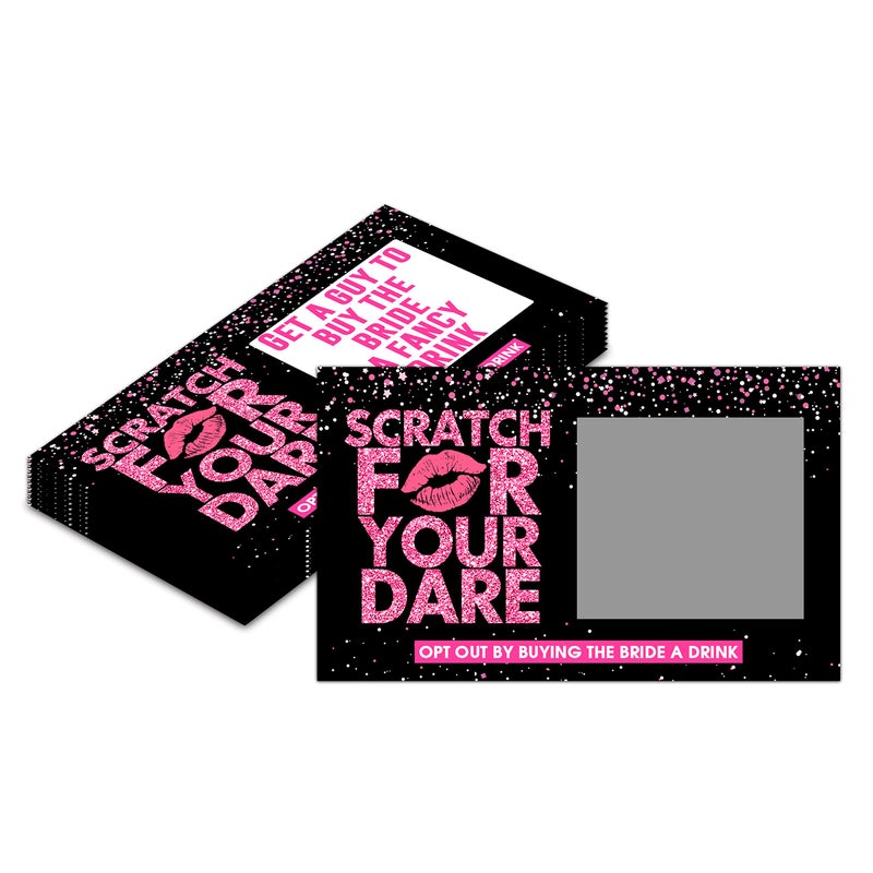 Eyouyeqi Bachelorette Dare Card Party Games, Rose Gold Bridal Shower Scratch Off Game Dare Card, Girls Night Out Activity, Wedding Party/ Engagement Party/ Bride Shower Supplies Decorationsâ€“ 40 Cards(A02) - Image 1