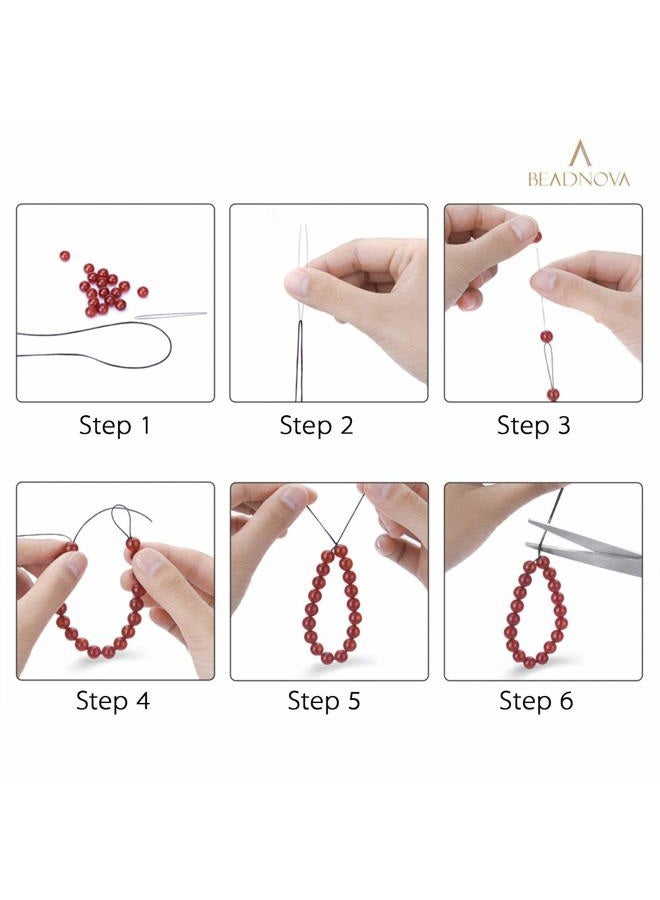 BEADNOVA (0.6mm) - 0.6mm Bracelet String Clear Craft Wire Stretch String Cord for Jewellery Making Beading Thread Elastic String Cord (100m) - Image 4
