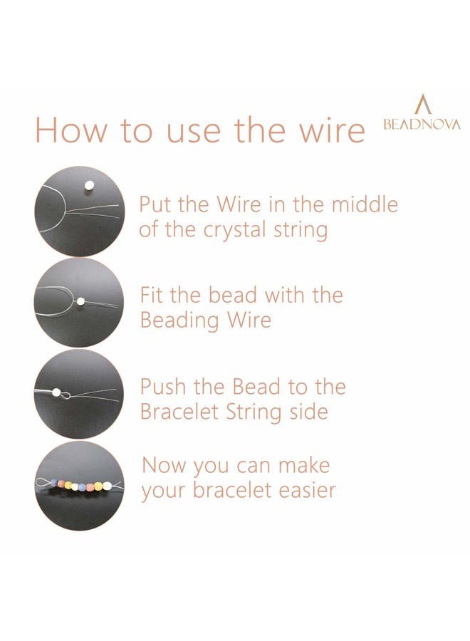 BEADNOVA (0.6mm) - 0.6mm Bracelet String Clear Craft Wire Stretch String Cord for Jewellery Making Beading Thread Elastic String Cord (100m) - Image 3