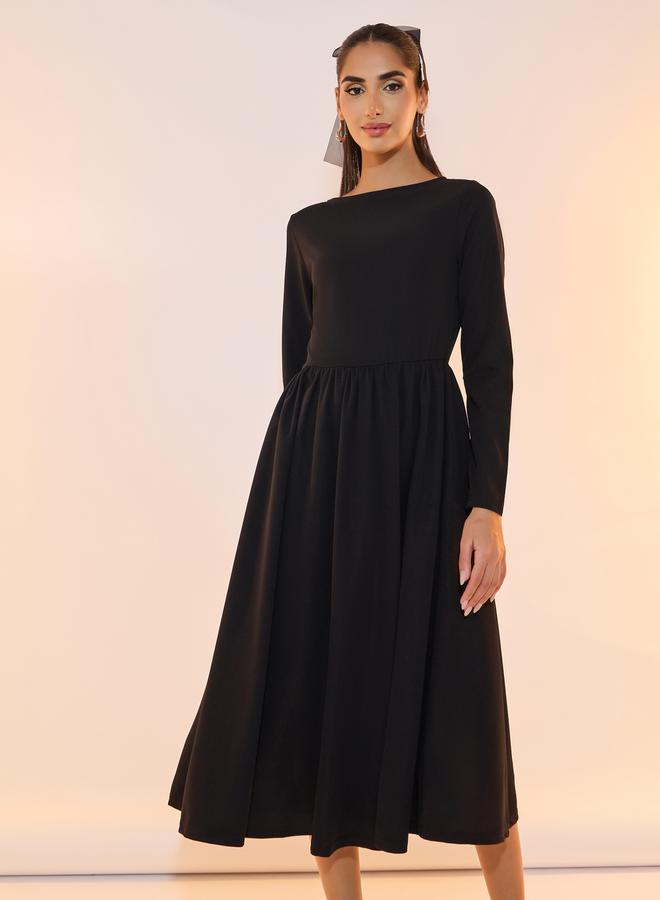 Take Two Gathered Waist Midi Dress - Image 2
