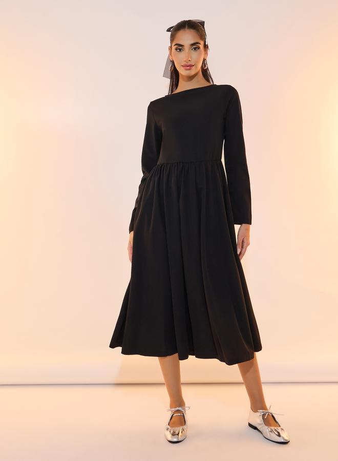 Take Two Gathered Waist Midi Dress - Image 4