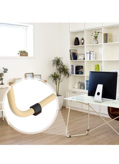 Y&D 24 Pcs Felt Furniture Pads with Velcro and Loop Fasteners Anti Scratch Floor Protectors Protect Floors No Scratches Noise Wrap Easy to Install for Home Desk Chair Sofa Leg Black  - Image 3