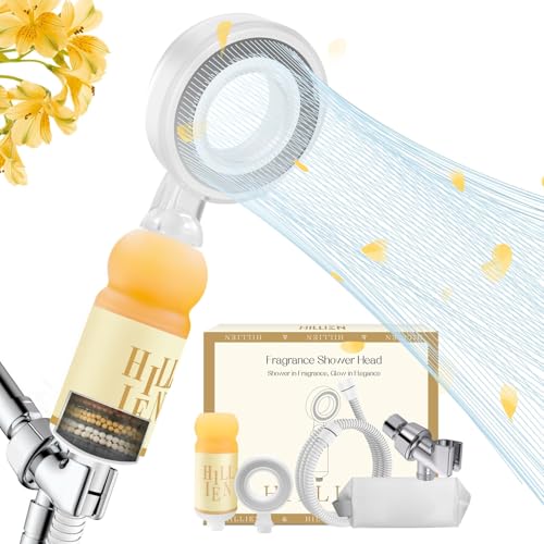 HILLIEN Vitamin C & Aromatherapy Skincare Spa Shower Head with Handheld, Filtered Showerhead for Hard Water - Removes Chlorine & Heavy Metals, Softer Skin & Hair Care (Woody Scent) - Image 2
