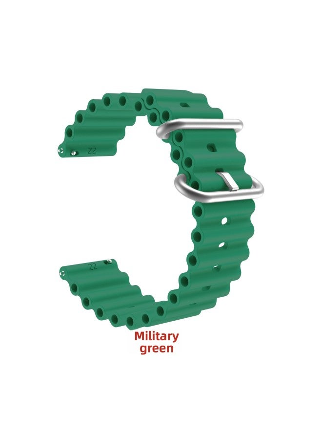 Suitable For Huawei GT/GT2/GT3 Apple Ocean Strap Silicone Luminous Strap 12/16/18/20/22 Millio 