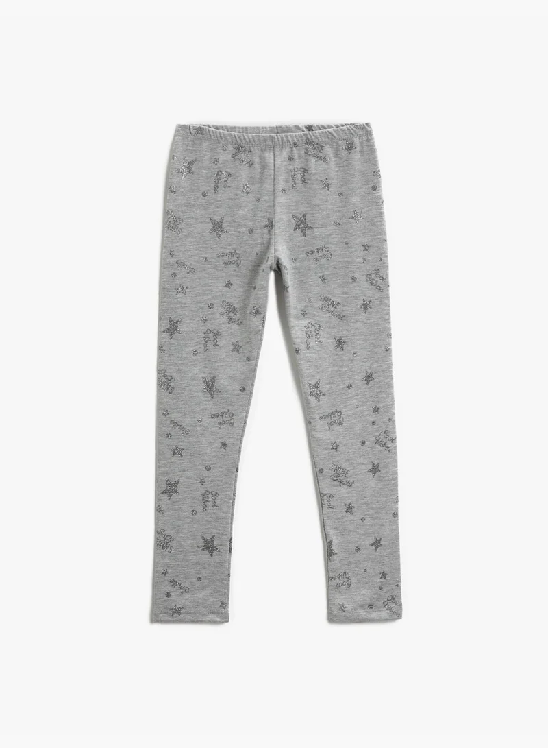 KOTON Star Printed Leggings