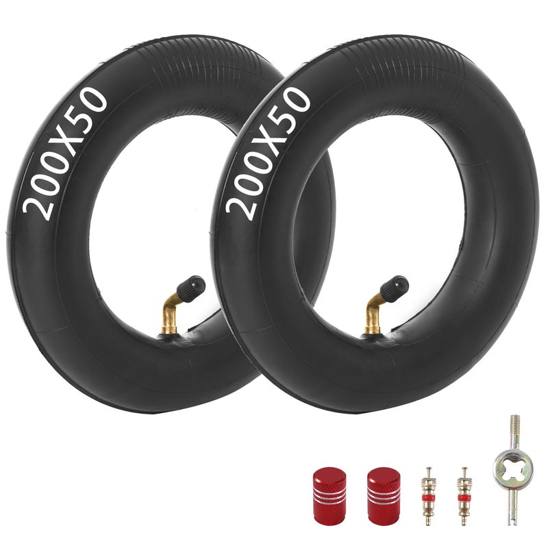 KAMIER 200X50 Inner Tube for Razor Crazy Cart XL DLX Shift Go Cart Kart Dune Buggy eSpark E200 E200S E225 E100 Power Core Glow E125 E150 E175 Electric Scooter 360 PowerRider 8 X 2 Tires Tube Parts - Image 3