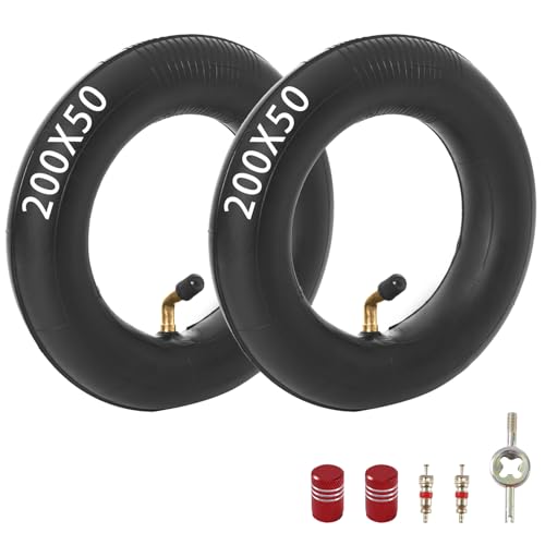 KAMIER 200X50 Inner Tube for Razor Crazy Cart XL DLX Shift Go Cart Kart Dune Buggy eSpark E200 E200S E225 E100 Power Core Glow E125 E150 E175 Electric Scooter 360 PowerRider 8 X 2 Tires Tube Parts - Image 1