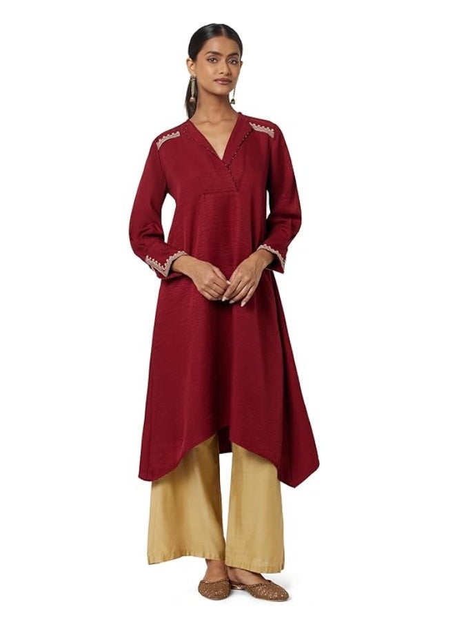 BIBA Women Polyester Straight Dyed Kurta 3XL - Image 2