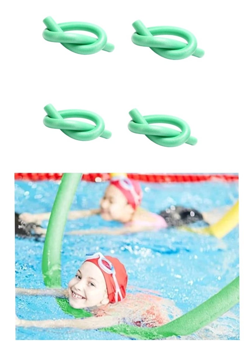 ISHWAZ Highly Buoyant Swimming Stick For Adults And Kids - 4 Swimming Pool Noodles Of Green Color  - Image 1