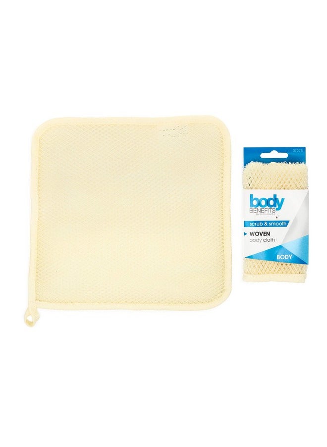 Body Benefits - Exfoliating Woven Wash Cloth, 0.05 Pound, With A Strengthening Woven Design To Maxiumize Lather, Self Care Through Skin Care - Image 1