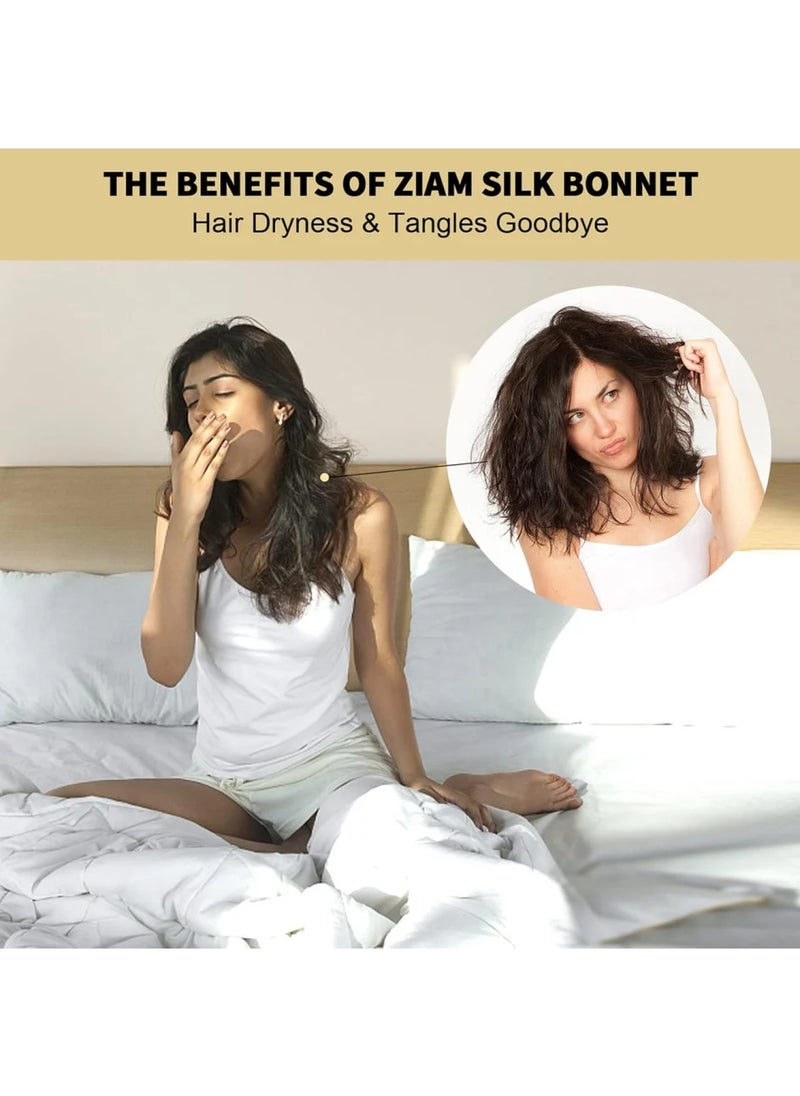 ZIMASILK 22 Momme Silk Sleep Cap  - Image 5