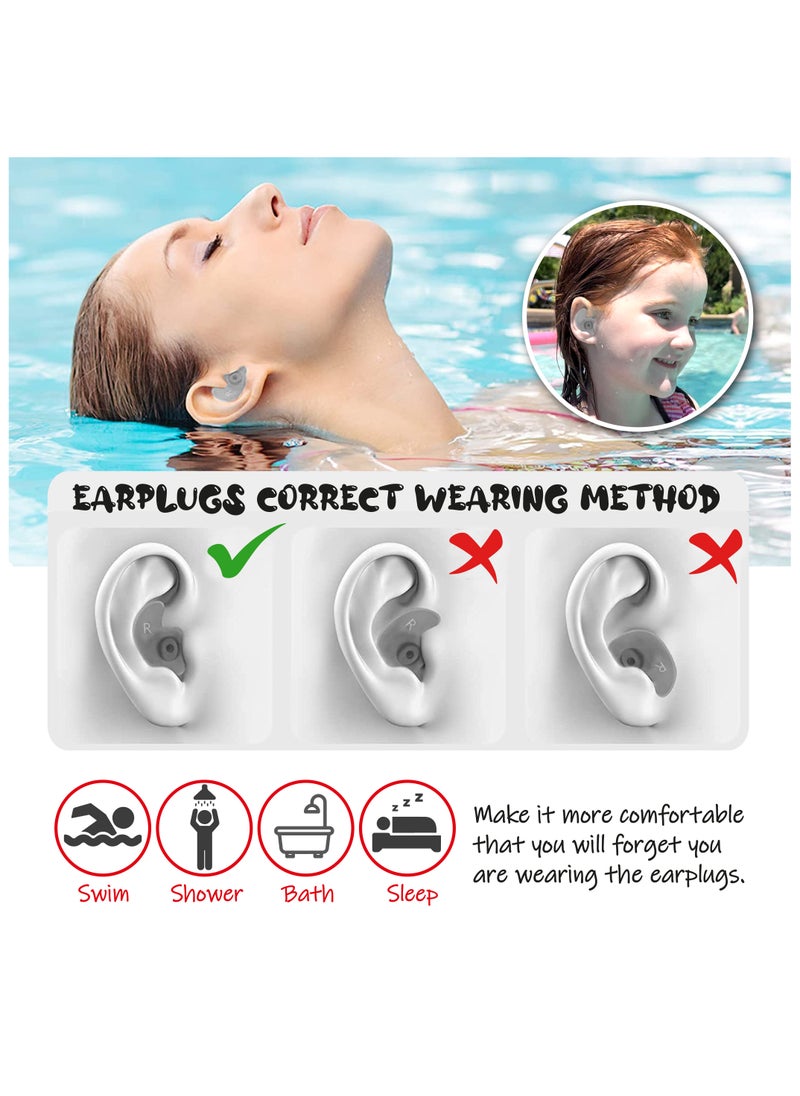 The BZ Company - Bz Company Swimming Board Float Board Foam Board - Swim Kickboard Tool For Kids & Adults - Pool Beach Swimming Accessories Eva Foam Kick Board With Waterproof , Reusable, Silicone Ear Plugs - Image 1