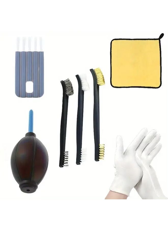 Type B Cleaning Set 7pcs Portable Rubber Hair Dryer Powerful Dust Removal Tool - Image 1