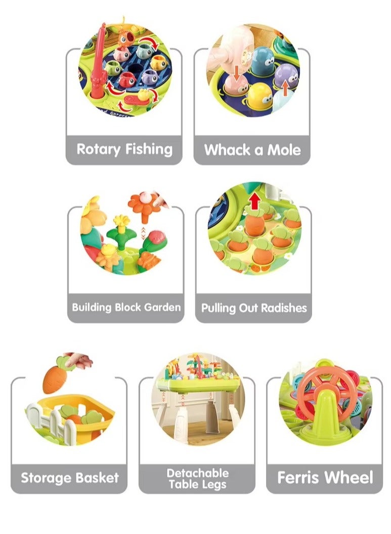 Baby Activity Game Table,Multi-function Detachable Baby Activity Table，Sit-to-Stand Learn and Discover Table,Toddler Early Education Play Table for 1 2 3 Year Old Boys and Girls - Image 2