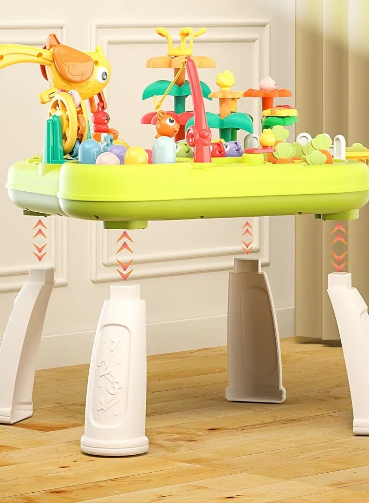 Baby Activity Game Table,Multi-function Detachable Baby Activity Table，Sit-to-Stand Learn and Discover Table,Toddler Early Education Play Table for 1 2 3 Year Old Boys and Girls - Image 4