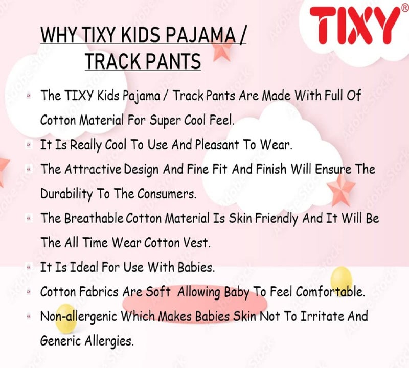 TIXY Baby Boys and Baby Girls 100% Pure Cotton All Over Printed Pyjama/Pajama Avialable in 6 Multicolor Designs(Regular Fit)(Pack of 6) - Image 5
