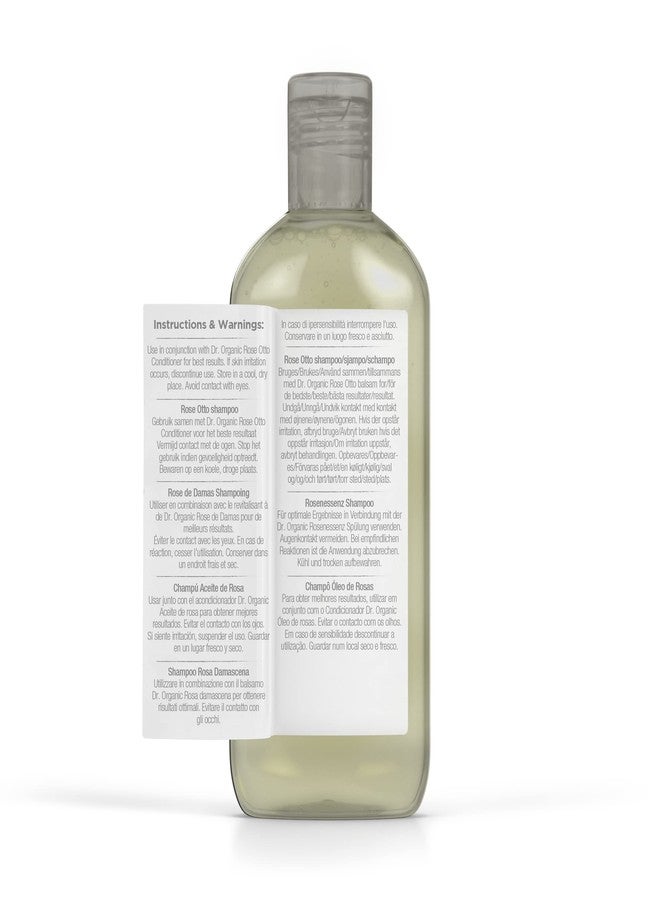 dr.organic Dr. Organic Rose Otto Shampoo, Restoring, Mens, Womens, Natural, Vegan, Cruelty-Free, Paraben & SLS-Free, Recyclable & Recycled Ocean Bound Plastic, Certified Organic, 265ml, Packaging may vary - Image 2