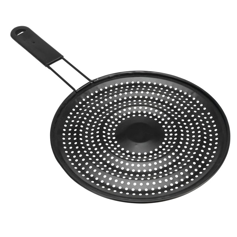 Perforated Round Diffuser Pan - Features non-stick interior, sturdy metal handle, and optimized holes for superior heat control, ideal for delicate sauces and stews. - Image 1