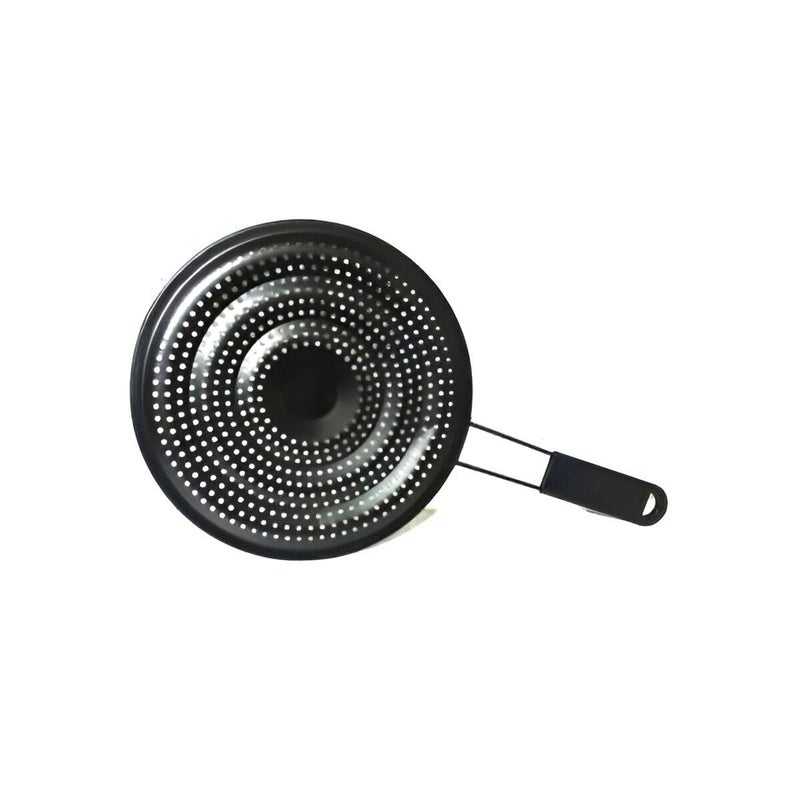 Perforated Round Diffuser Pan - Features non-stick interior, sturdy metal handle, and optimized holes for superior heat control, ideal for delicate sauces and stews. - Image 3