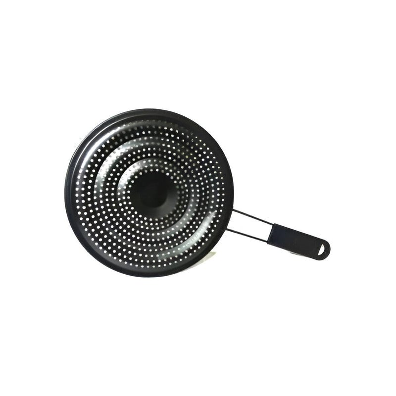 Perforated Round Diffuser Pan - Features non-stick interior, sturdy metal handle, and optimized holes for superior heat control, ideal for delicate sauces and stews. - Image 4