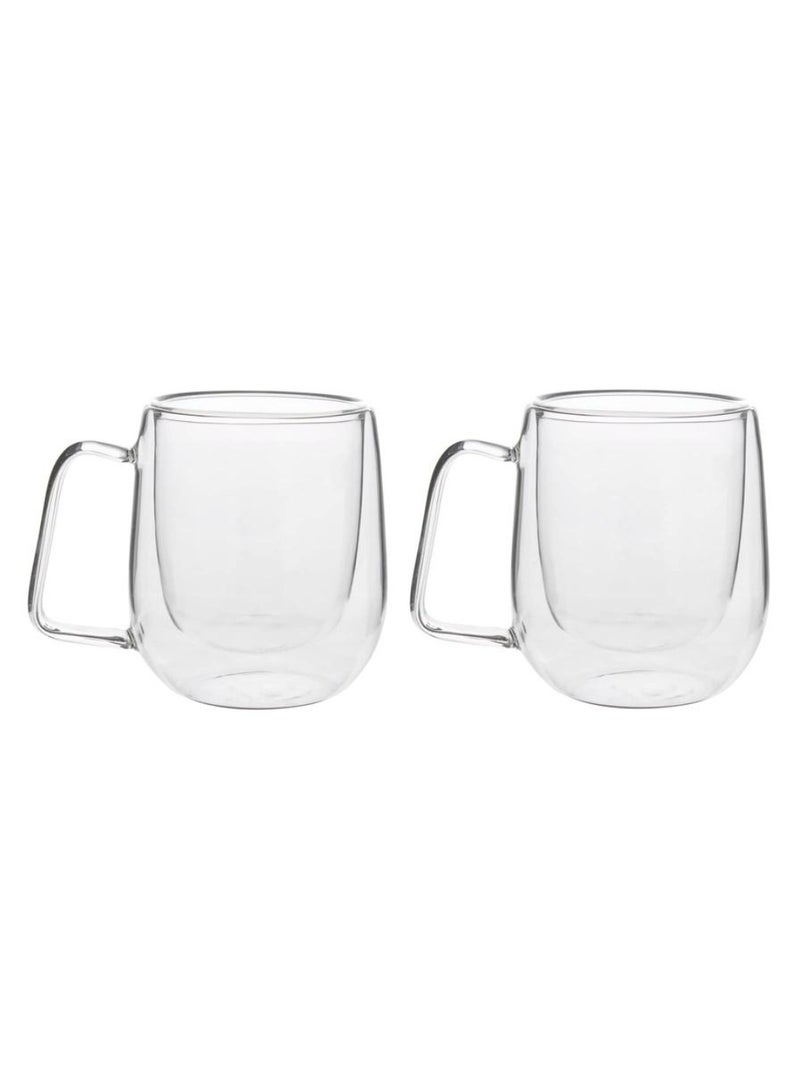 Borosilicate Glass Double Wall Mug Set 250 Ml