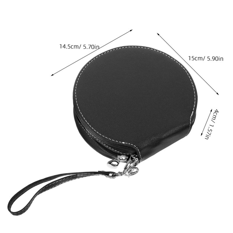 Portable CD Case Holder For Car With Lanyard Durable Storage Bag For Home And Travel - Image 3