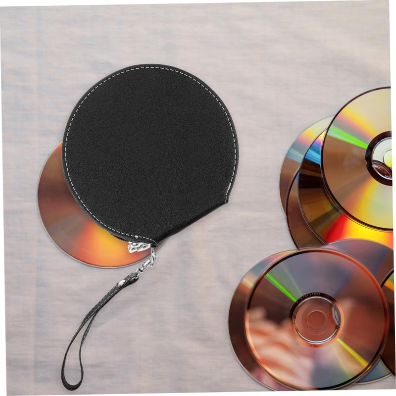 Portable CD Case Holder For Car With Lanyard Durable Storage Bag For Home And Travel - Image 4
