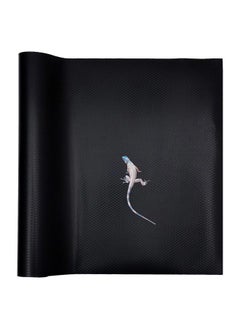 SAVITA Large Reptile Carpet, Non-Adhesive Reptile Terrarium Bedding Substrate Liner Reptile Terrarium Mat Reptile Terrarium Carpet Mat for Reptile Tank Bearded Dragon Iguana Turtle Snakes (Black)  - Image 1