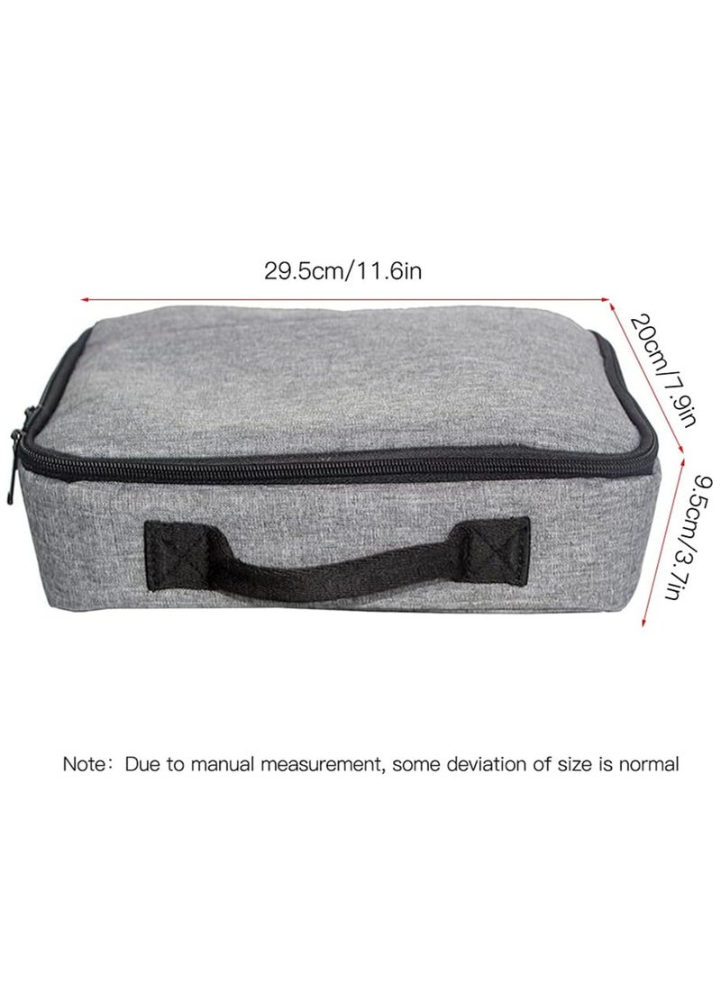 Storage Case,Portable Grey Projector Storage Bag Case Universal Carrying Bag Travel Storage Organizer - Image 3