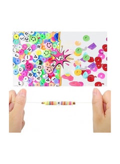 Generic Beads for Jewelry Making and Kids, 8mm Multi-Color Beads, with Charms Set and Elastic String for Jewelry Making, Bracelets and Chains  - Image 1