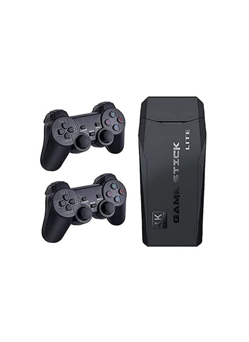 Generic - Classic Game Stick 4K Game Console with Two 2.4G Wireless Gamepads Dual Players HDMI Output Built in 3500 Classic Games Compatible with Android TV/PC/Laptop/Projector - Image 1