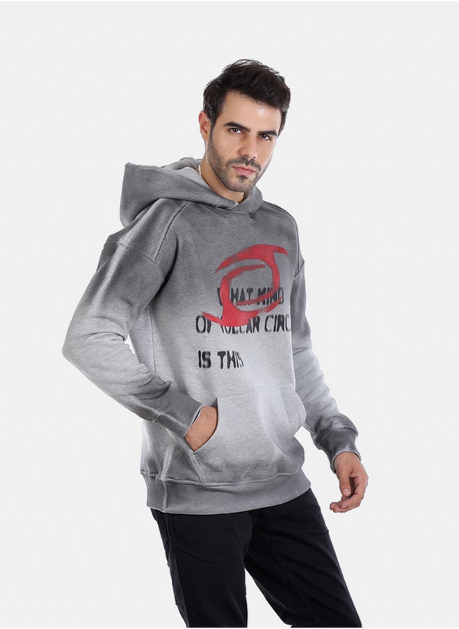 WHITE RABBIT - Gradient Fleeced Hoodie - Image 1