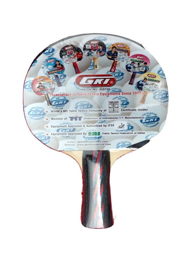 GKI Euro Fasto Table Tennis Racquet (Multicolor) - Image 4