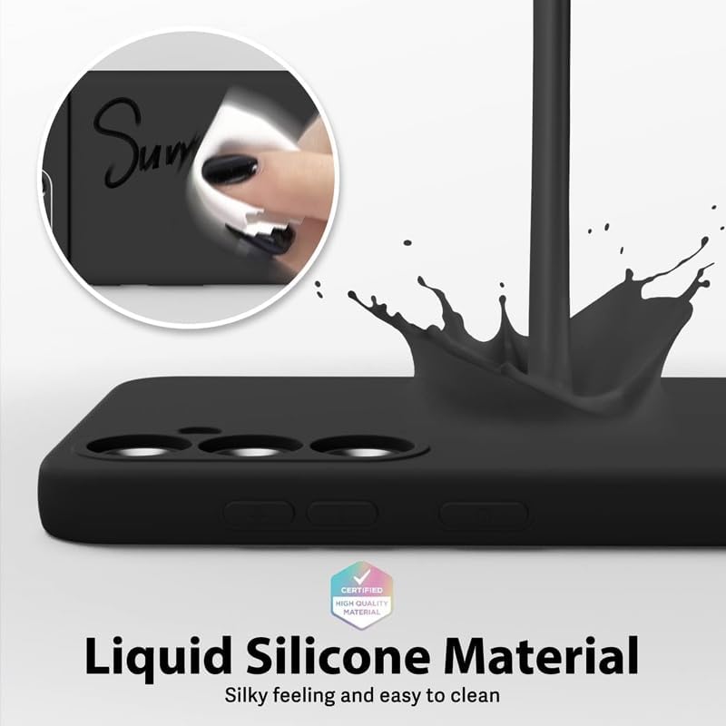 Spazy Case® Samsung Galaxy M14 4G Back Cover | Soft Silicone Slim Back Case Cover for Samsung Galaxy M14 4G - Black - Image 2