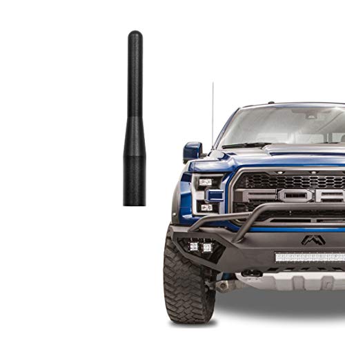 AMFRNE Truck Short Antenna for Ford F150 (1999-2026) | Radio Antenna for Ford F-150 Raptor SVT Pickups Trucks | Car Wash Safe | T6061 Solid Aluminum F 150 Antenase | for F150 Accessories | 3.6" - Image 1